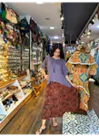 Patchwork Beli Lastikli Etek