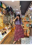 Patchwork Beli Lastikli Etek