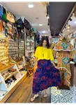 Patchwork Beli Lastikli Etek