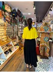 Patchwork Beli Lastikli Etek