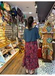 Patchwork Beli Lastikli Etek