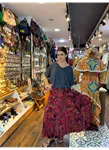 Patchwork Beli Lastikli Etek
